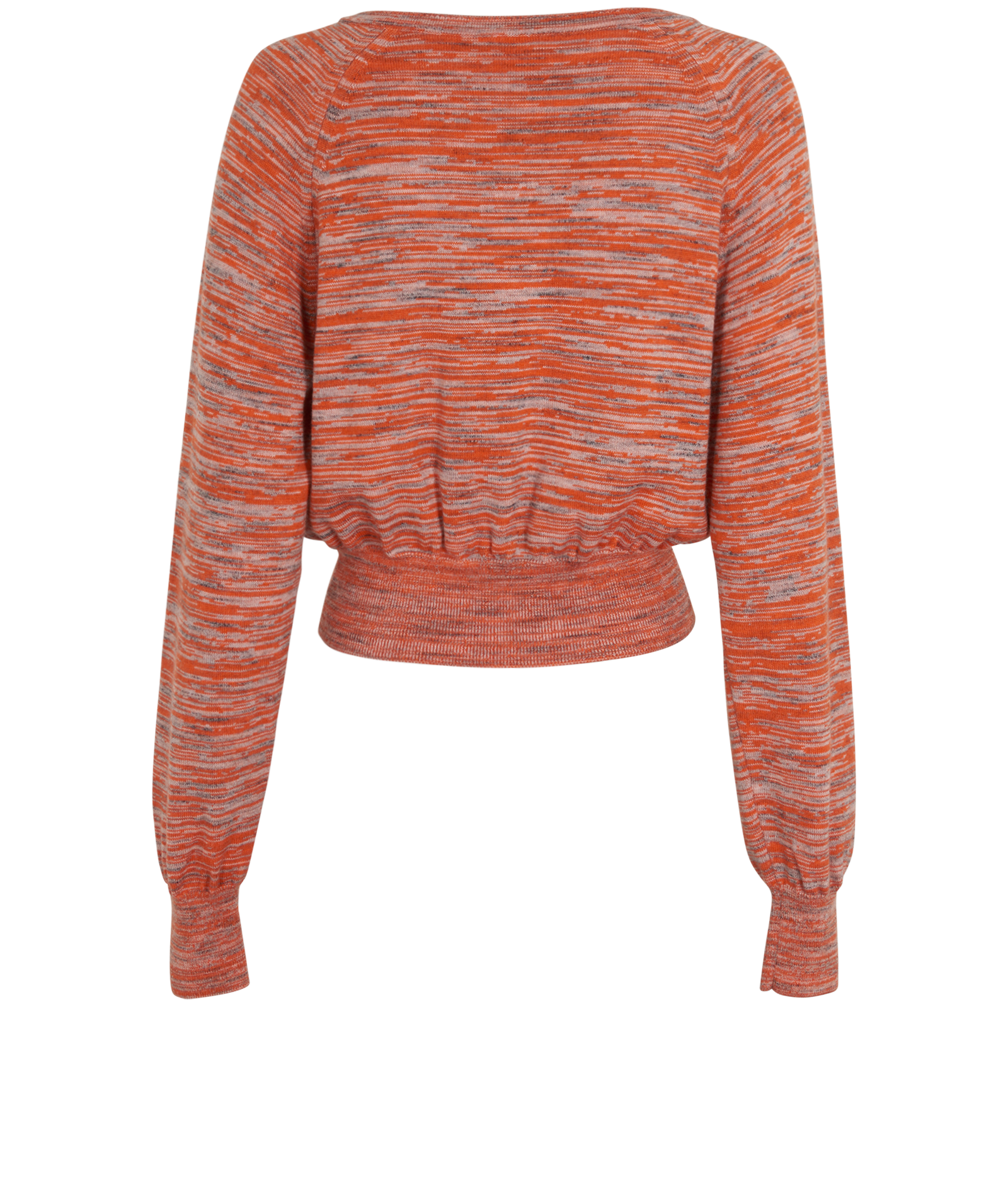 Ganni Mouline Cardigan, &pound;80, Clothing, Orange, Wool, Back view