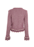 Chanel Knit Scallop Cardigan, &pound;1,100, Clothing, Purple, Mohair, Back view
