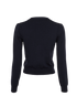 Gucci V-Neck Cardigan, &pound;250, Clothing, Navy, Wool, Back view