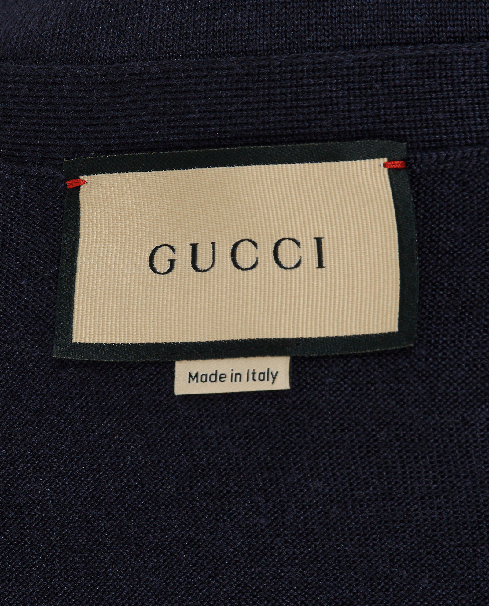 Gucci V-Neck Cardigan, &pound;250, Clothing, Navy, Wool, Other view
