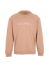 Balmain Logo Sweatshirt, &pound;220, Clothing, Beige, Cotton, Front view