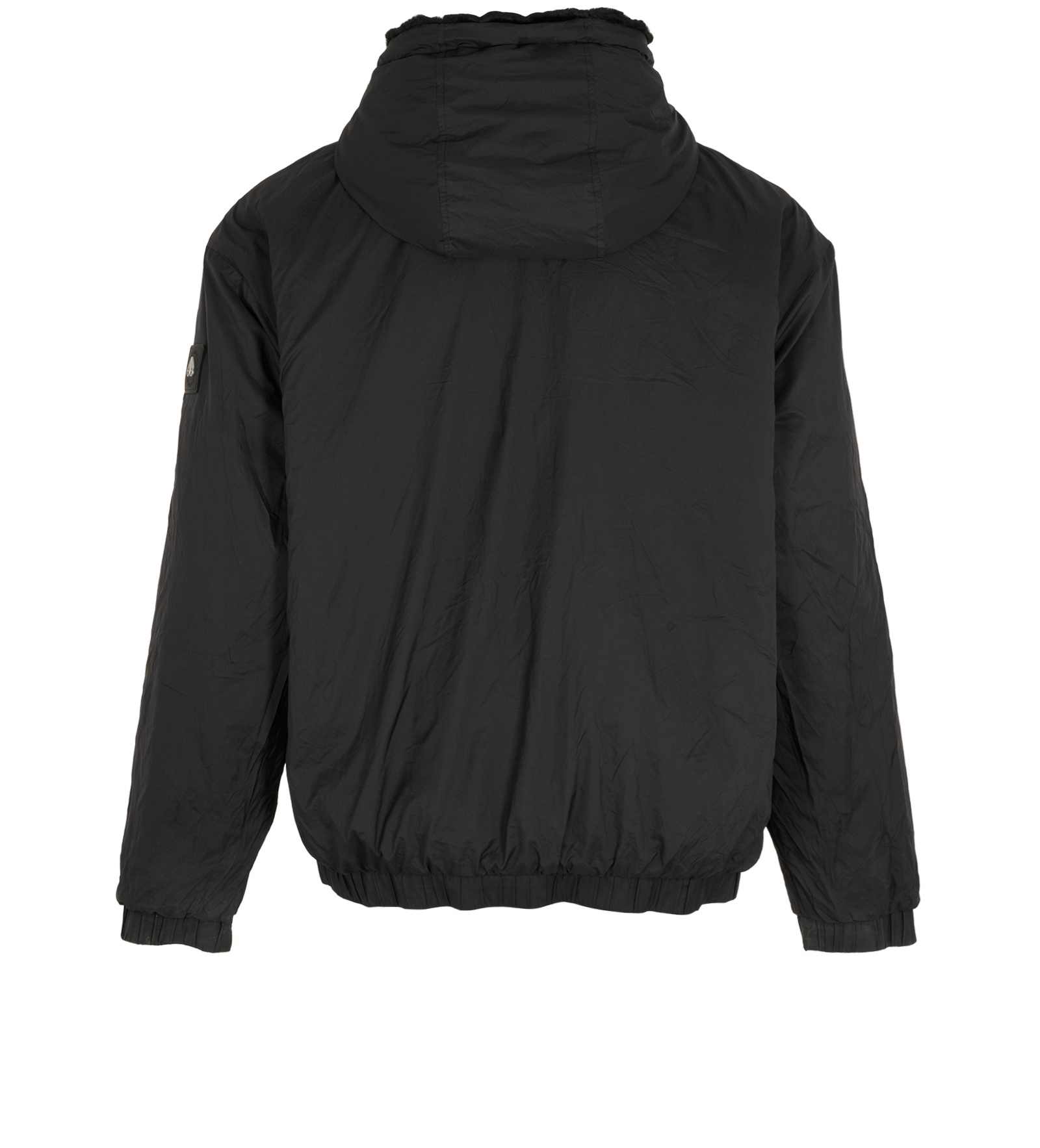 Moose Knuckles Borden Bunny Hoodie, &pound;250, Clothing, Black, Faux Fur, Other view