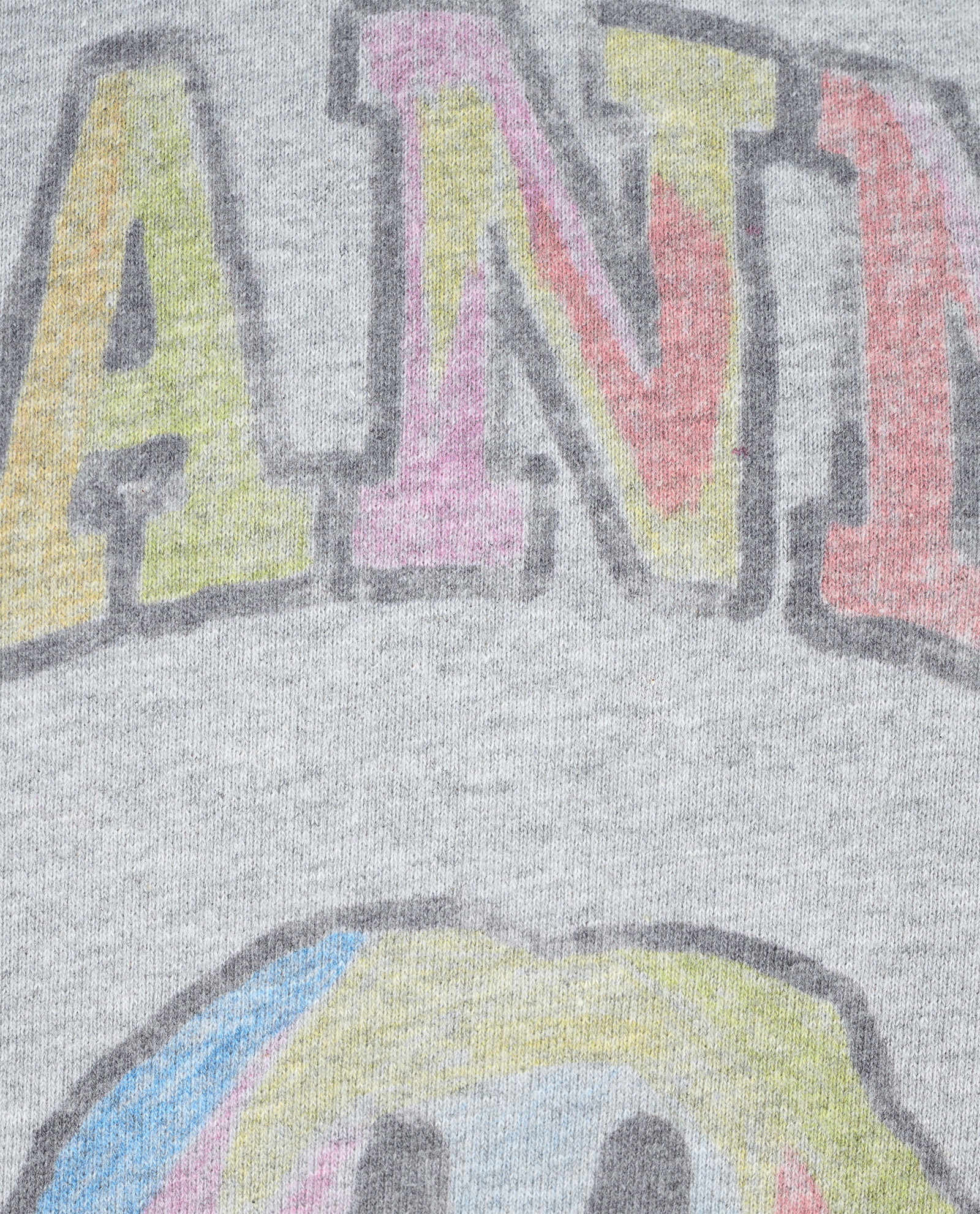 Ganni Smiley Sweatshirt, &pound;95, Clothing, Grey, Cotton/Polyester, Other view