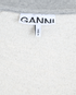Ganni Smiley Sweatshirt, &pound;95, Clothing, Grey, Cotton/Polyester, Other view