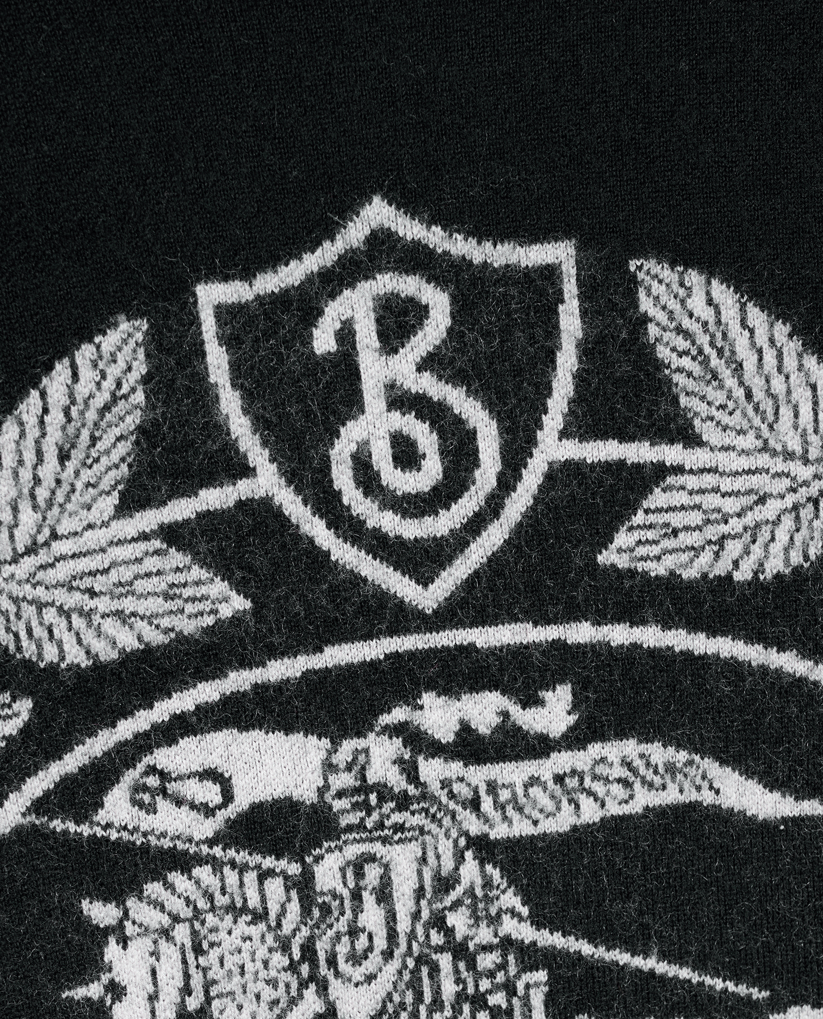 Burberry Logo Jumper, &pound;210, Clothing, Black, Wool, Other view