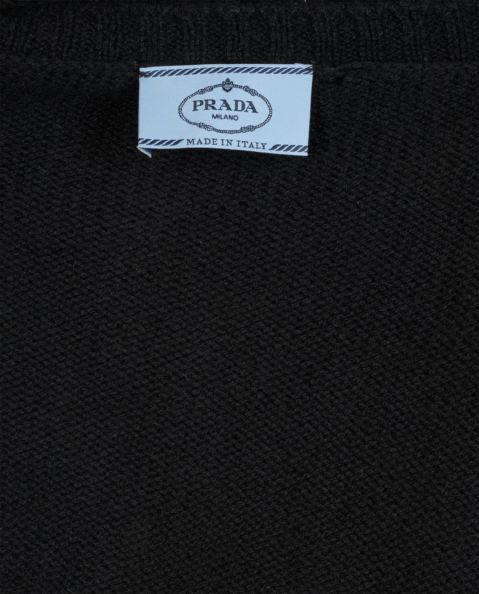 Prada Classic Cardigan, &pound;250, Clothing, Black, Cashmere, Other view