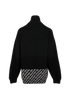 Balenciaga Logo Quarter Zip Jumper, &pound;250, Clothing, Black, Wool, Back view