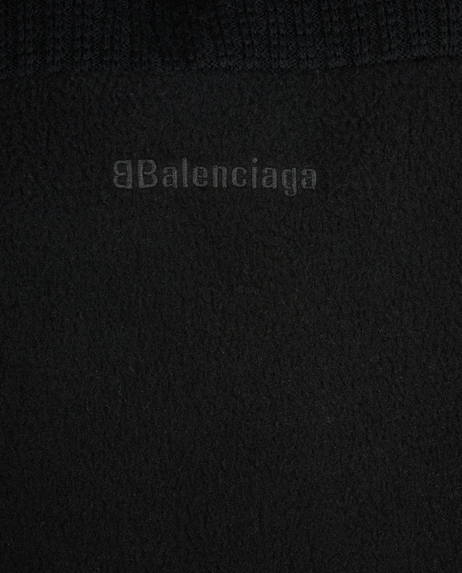 Balenciaga Logo Quarter Zip Jumper, &pound;250, Clothing, Black, Wool, Other view