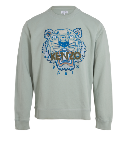 Kenzo Tiger Sweatshirt, &pound;70, Clothing, Green, Cotton, Front view