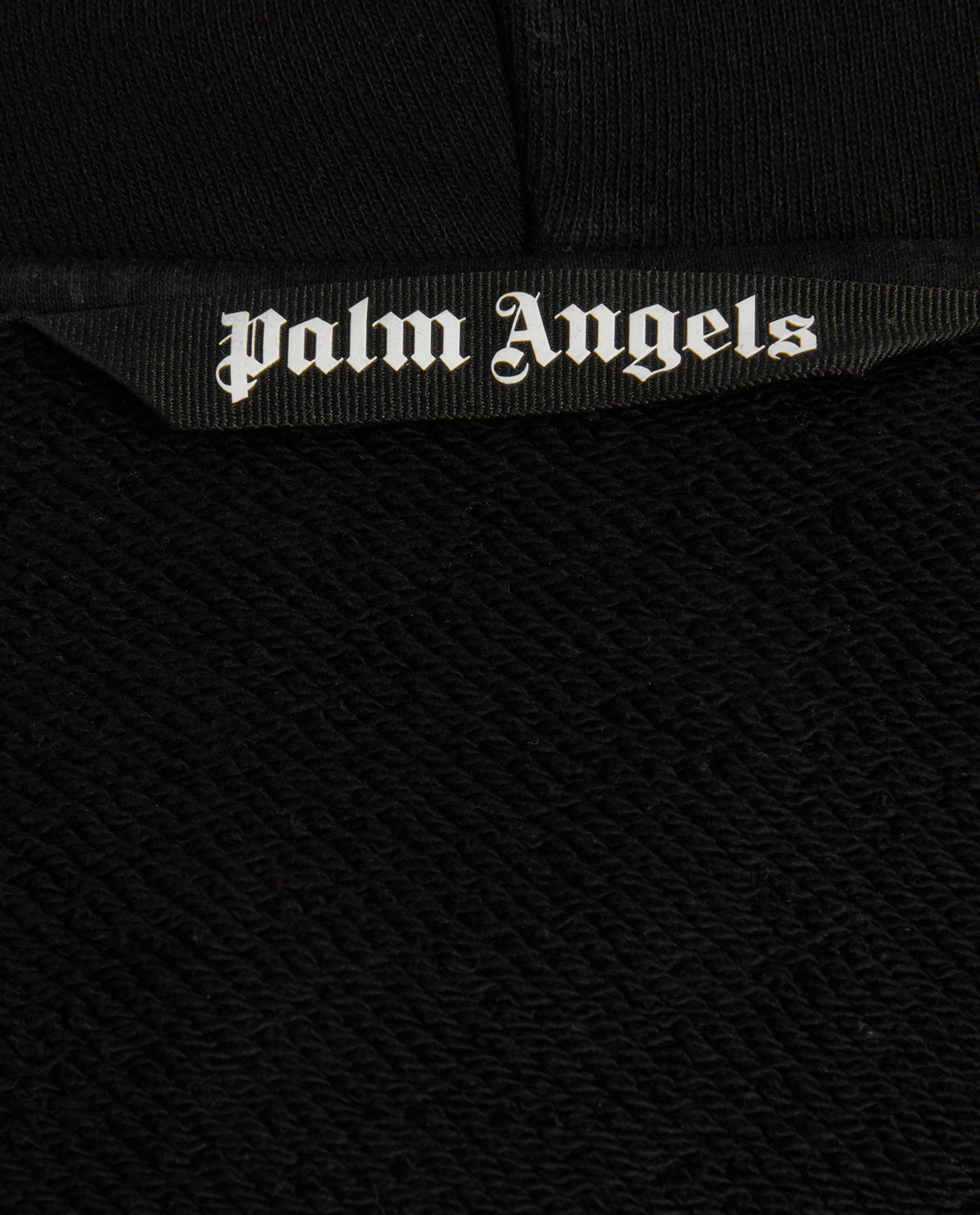 Palm Angels Broken Palm Tree Hoodie, &pound;120, Clothing, Black, Cotton, Other view