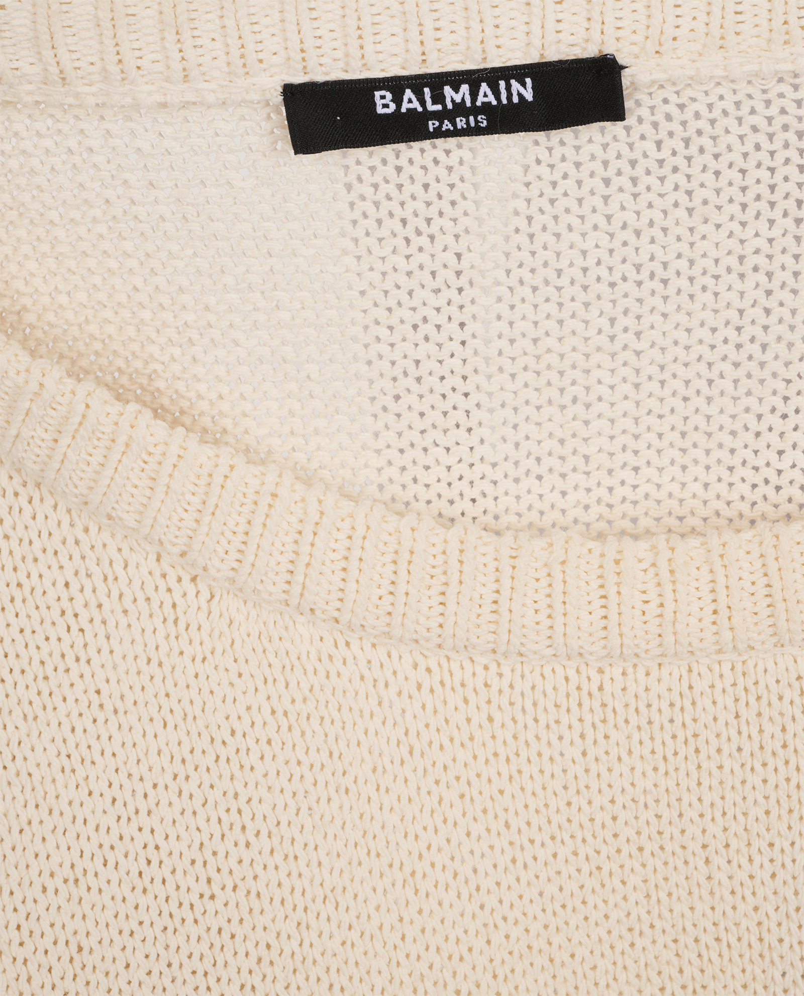 Balmain Striped Jumper, &pound;230, Clothing, Cream/Pink, Wool, Other view