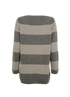 Loro Piana Striped Jumper, &pound;190, Clothing, Grey, Cashmere, Back view