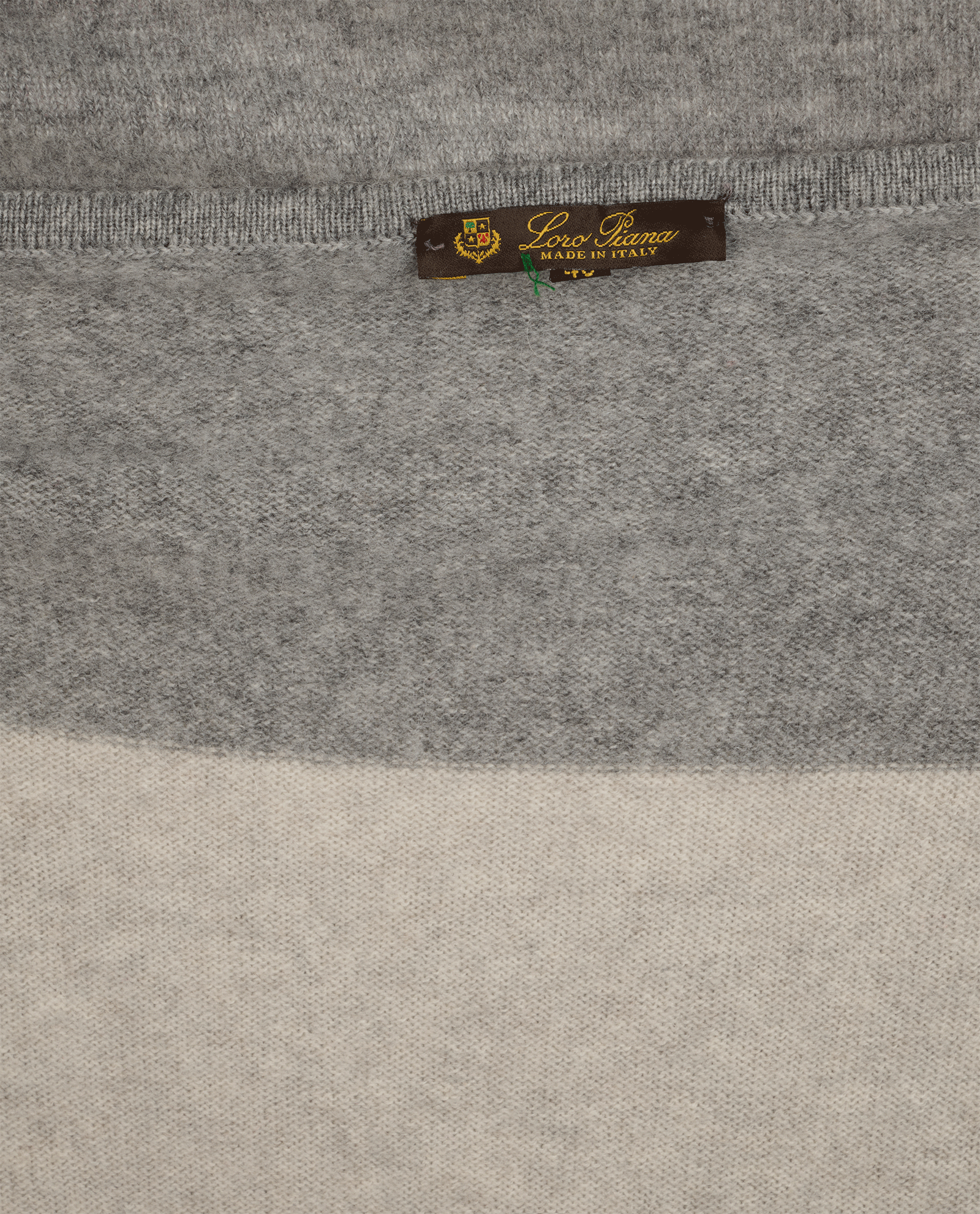 Loro Piana Striped Jumper, &pound;190, Clothing, Grey, Cashmere, Other view