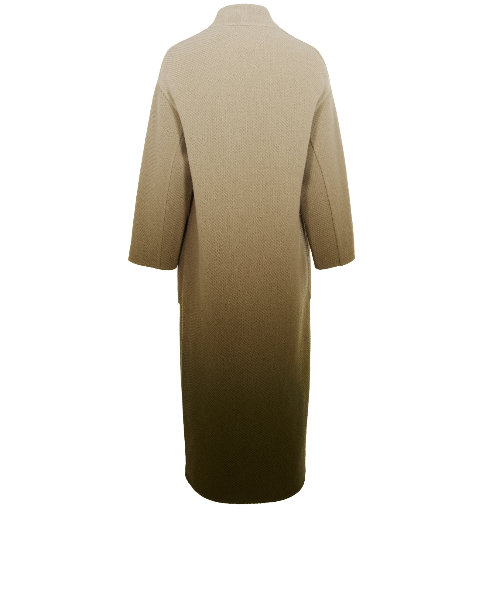 Christian Dior Ombre Maxi Cardigan, &pound;895, Clothing, Cream/Green, Wool, Back view