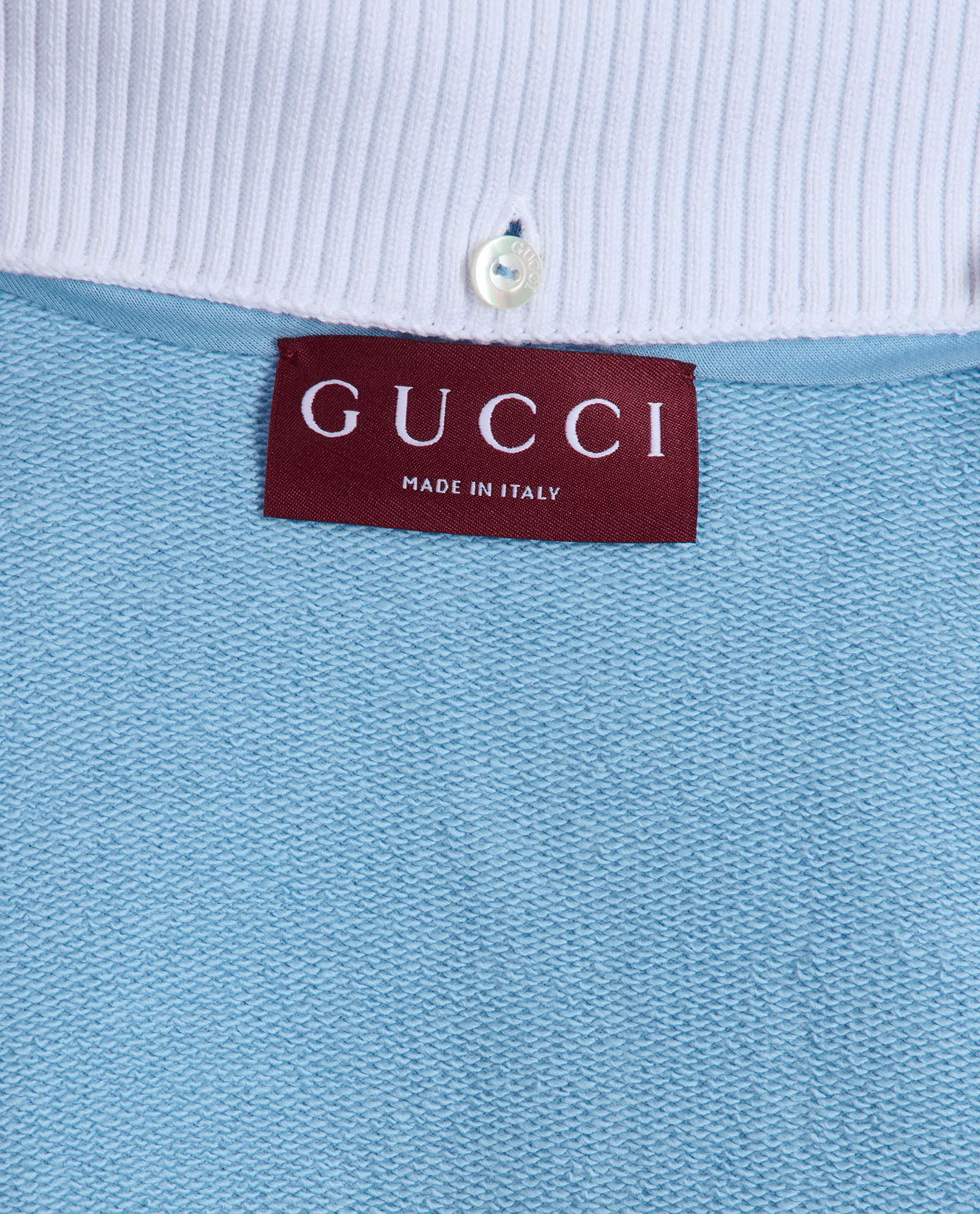 Gucci Cropped Jumper, &pound;260, Clothing, Blue, Cotton, Other view