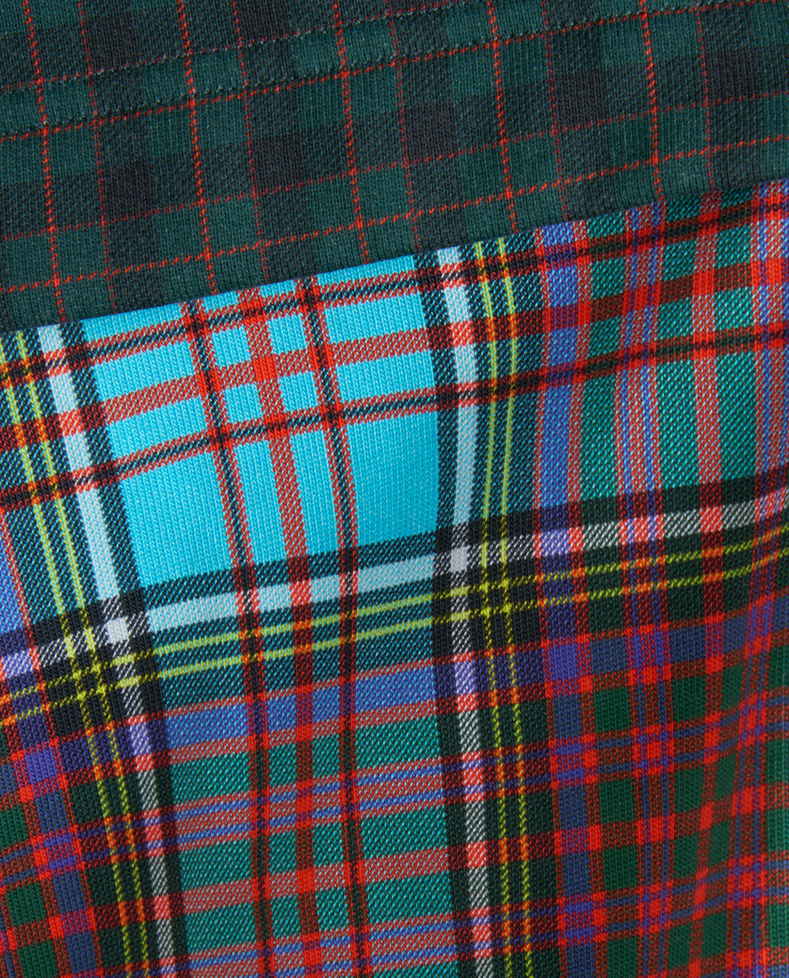 Burberry Plaid Patchwork Hoodie, &pound;210, Clothing, Green, Cotton, Other view
