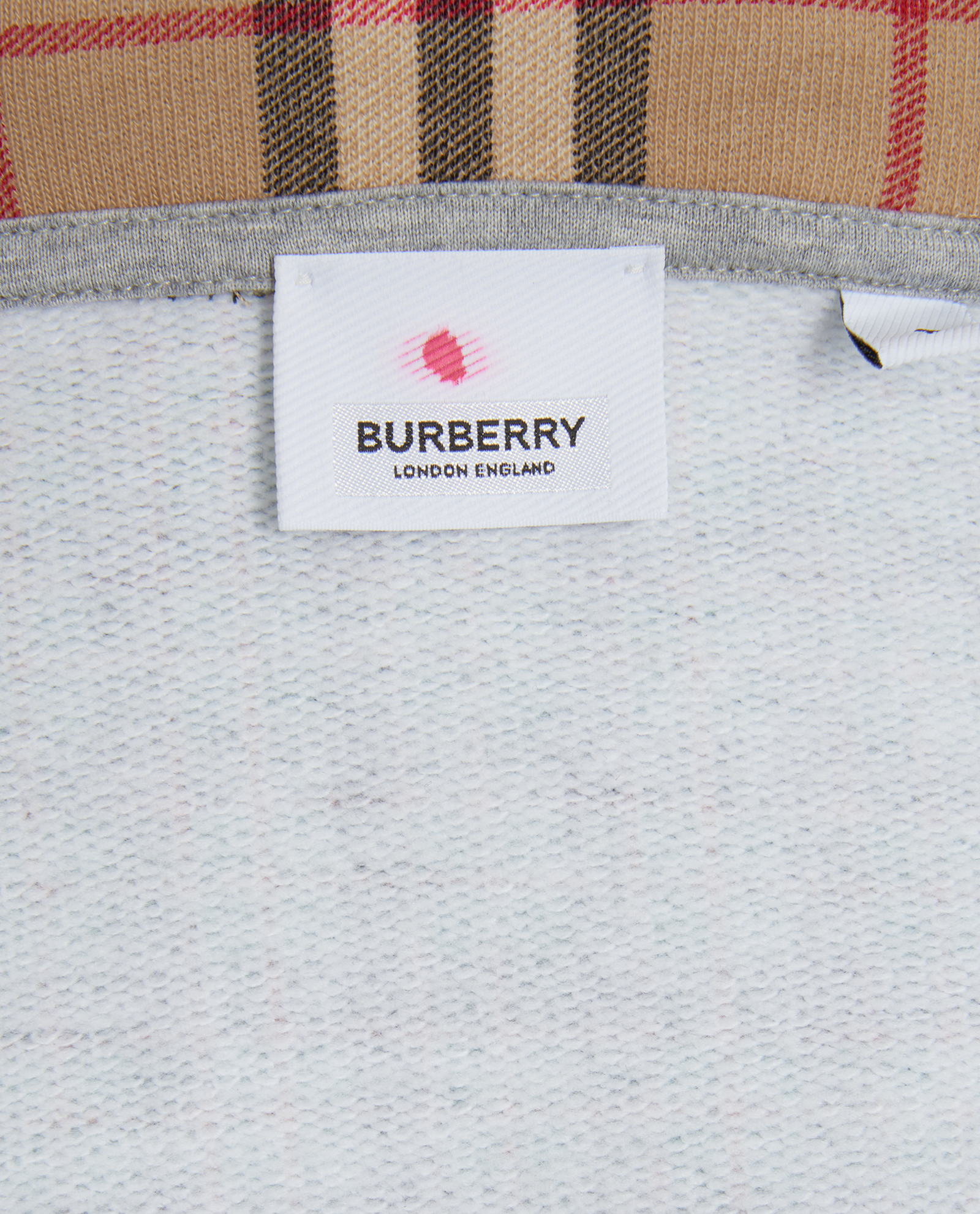 Burberry Plaid Patchwork Hoodie, &pound;210, Clothing, Green, Cotton, Other view