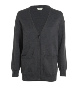 Fendi FF Cardigan, Wool, Grey, UK2, 3*