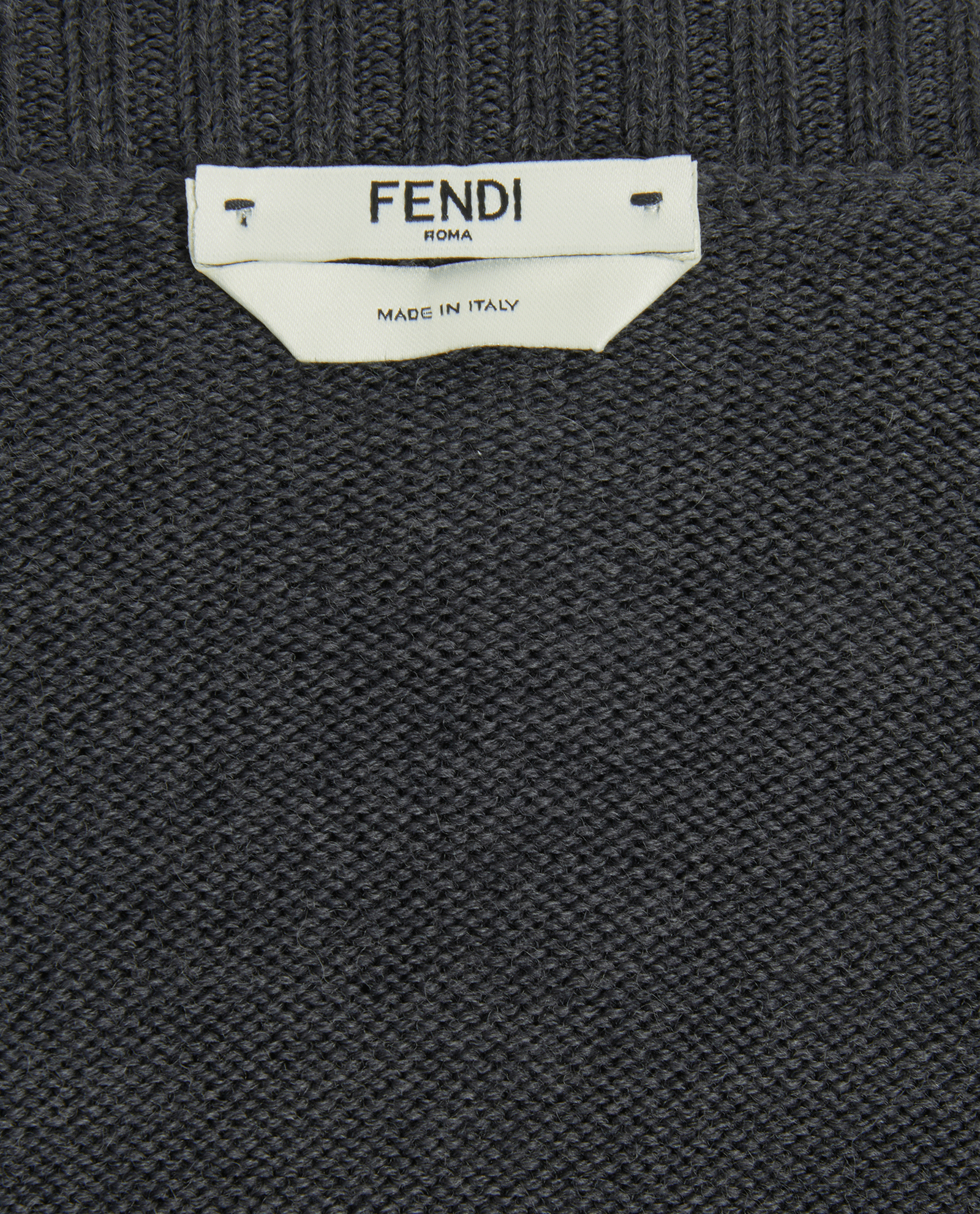 Fendi FF Cardigan, &pound;290, Clothing, Grey, Wool, Other view