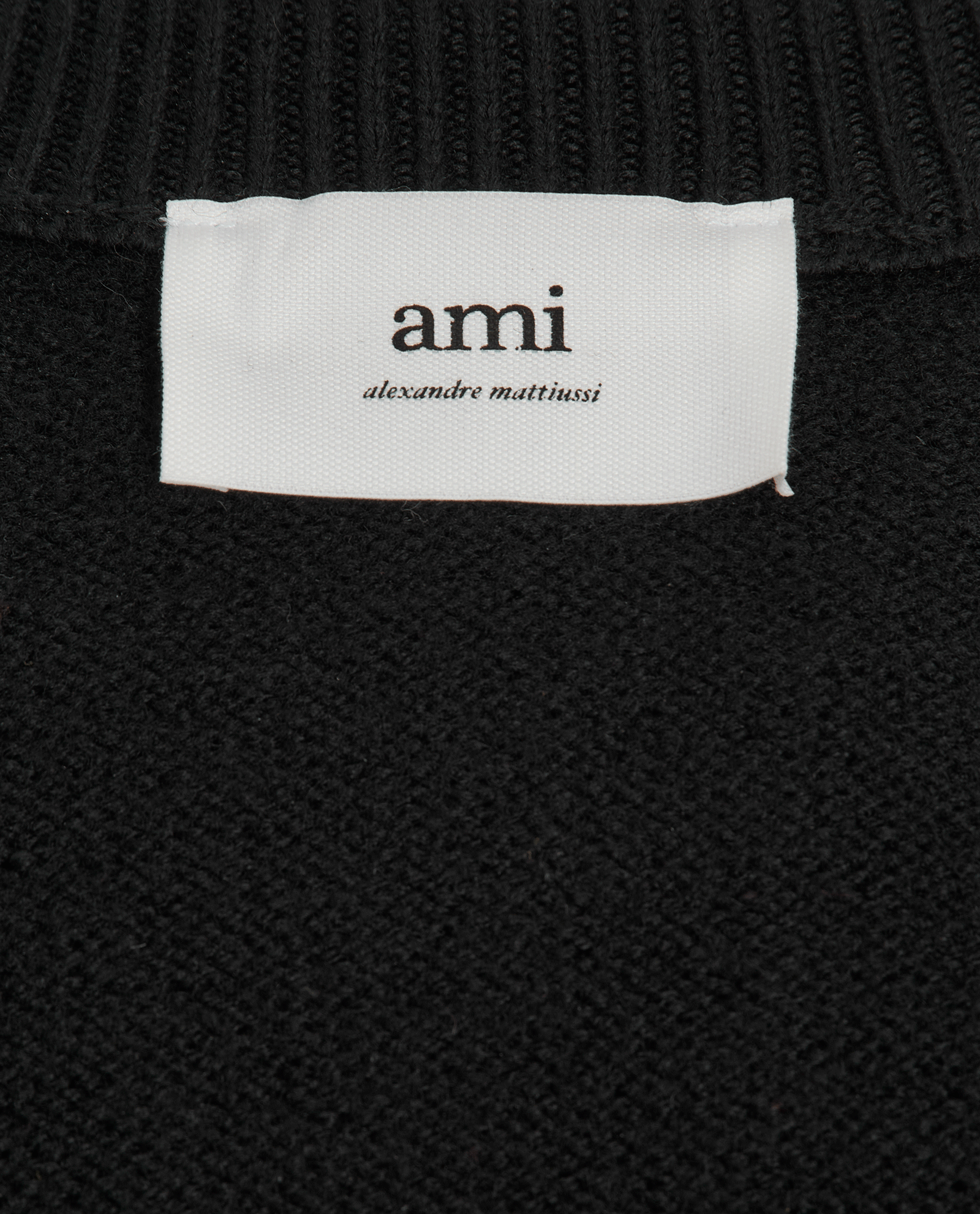 Ami Paris Oversized Knit Jumper, &pound;190, Clothing, Black, Wool, Other view