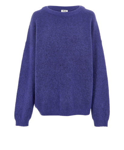 Acne Studios Crewneck Jumper, &pound;120, Clothing, Purple, Mohair/Wool, Front view