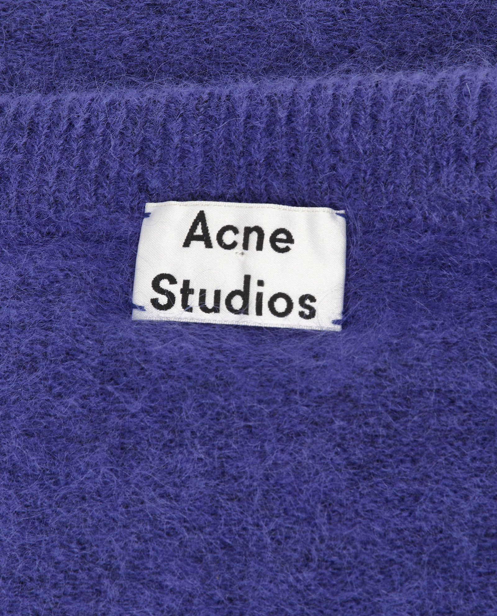 Acne Studios Crewneck Jumper, &pound;120, Clothing, Purple, Mohair/Wool, Other view