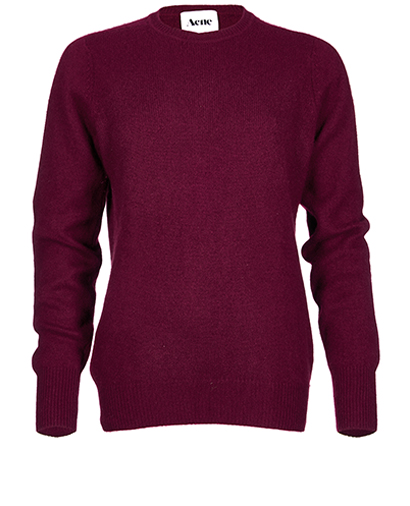Acne Studios Maroon Cashmere Sweater, front view