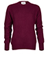 Acne Studios Maroon Cashmere Sweater, front view