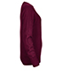 Acne Studios Maroon Cashmere Sweater, side view