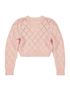 Alessandra Rich Diamond Knit Cardigan, back view