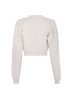 Alessandra Rich Cropped Rose Cardigan, back view