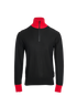 Ami Paris Zip Neck Jumper, front view