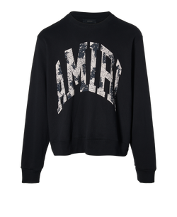 Amiri Cracked Logo Sweatshirt, Mens, Cotton, Black, Sz XXL, 3*