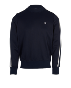 Ami Striped Sweatshirt, Mens, Poly/Cotton, Blue, Sz M, 3*