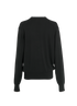 Ami Paris Ami De Coeur Cardigan, &pound;190, Clothing, Black, Wool, Back view