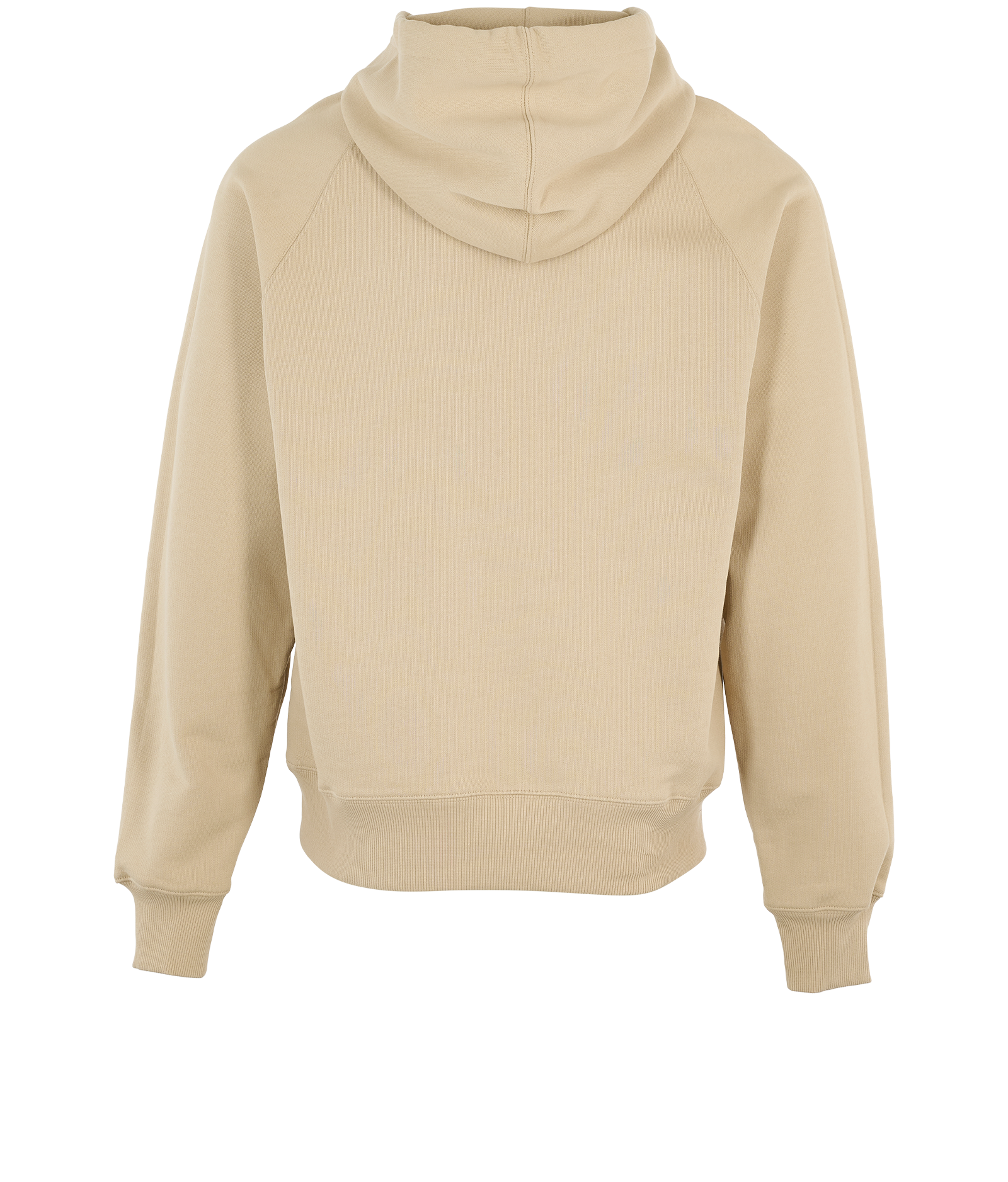 Ami Paris Ami De Coeur Hoodie, &pound;150, Clothing, Beige, Cotton, Back view