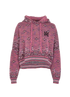Amiri Bandana Cropped Hoodie, front view