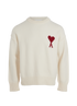 Ami Paris ADC Knit Jumper, &pound;195, Clothing, Black, Wool, Front view