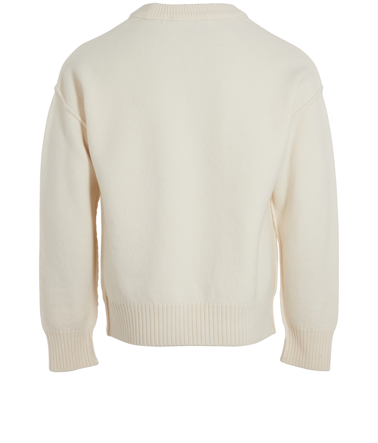 Ami Paris ADC Knit Jumper, &pound;195, Clothing, Black, Wool, Back view