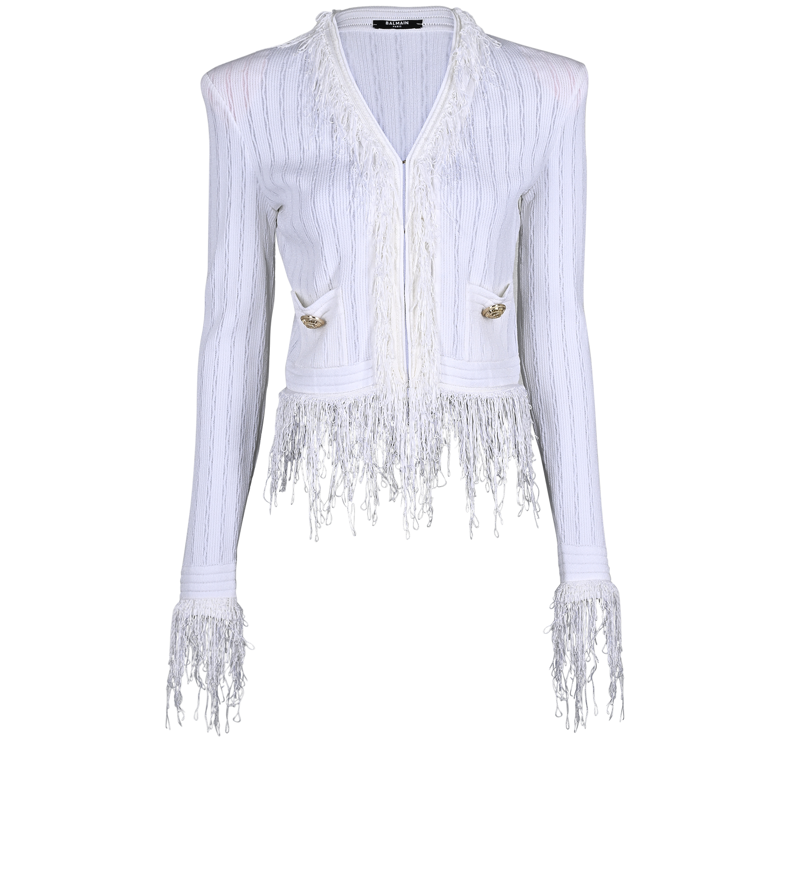 Balmain Fringe Cardigan