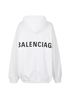 Balenciaga Archetype Logo Hoodie, &pound;350, Clothing, White, Cotton, Back view