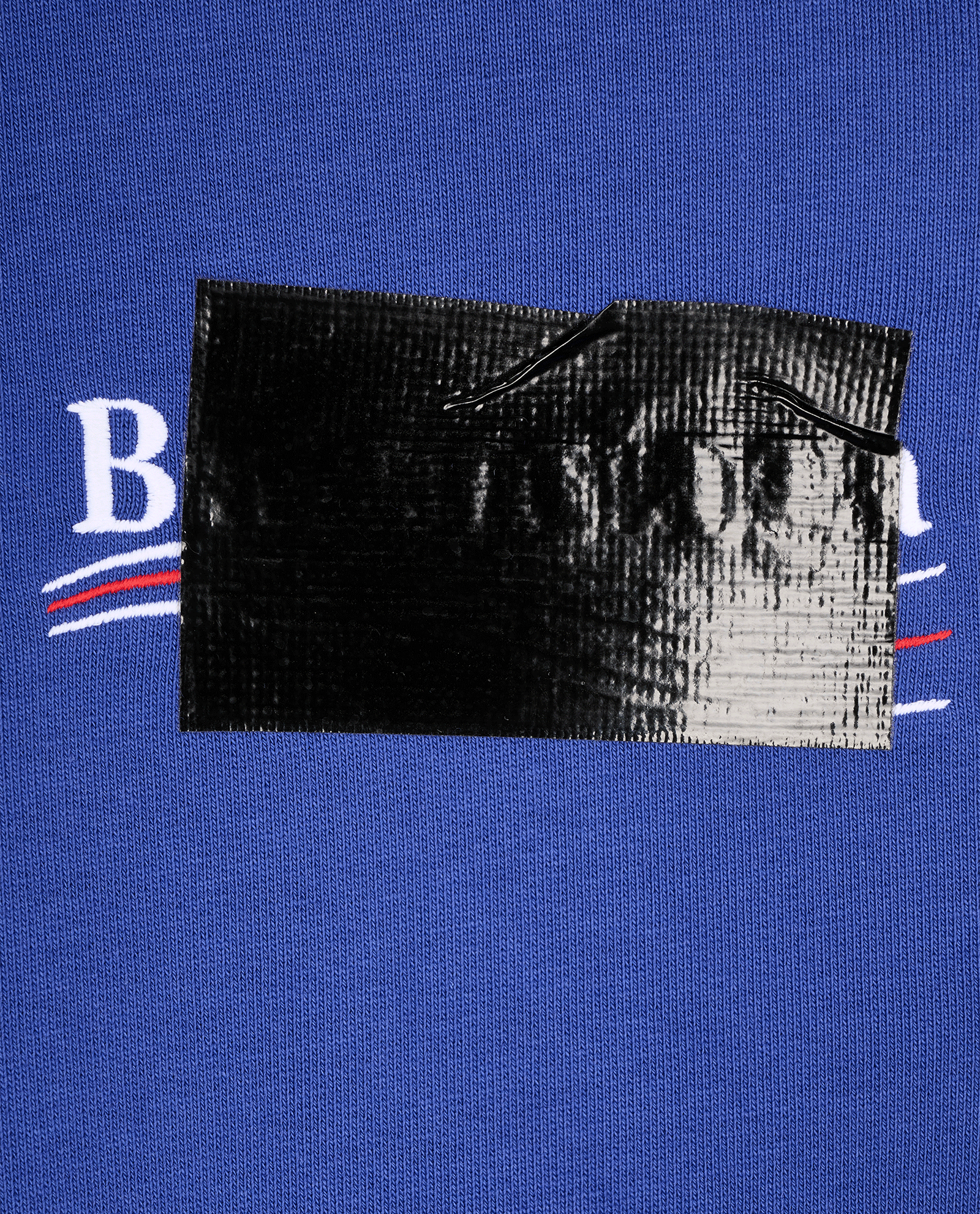 Balenciaga Gaffer Logo Hoodie, &pound;250, Clothing, Blue, Cotton, Other view