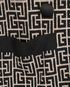 Balmain Belted Cardigan, &pound;220, Clothing, Black/Cream, Wool, Other view