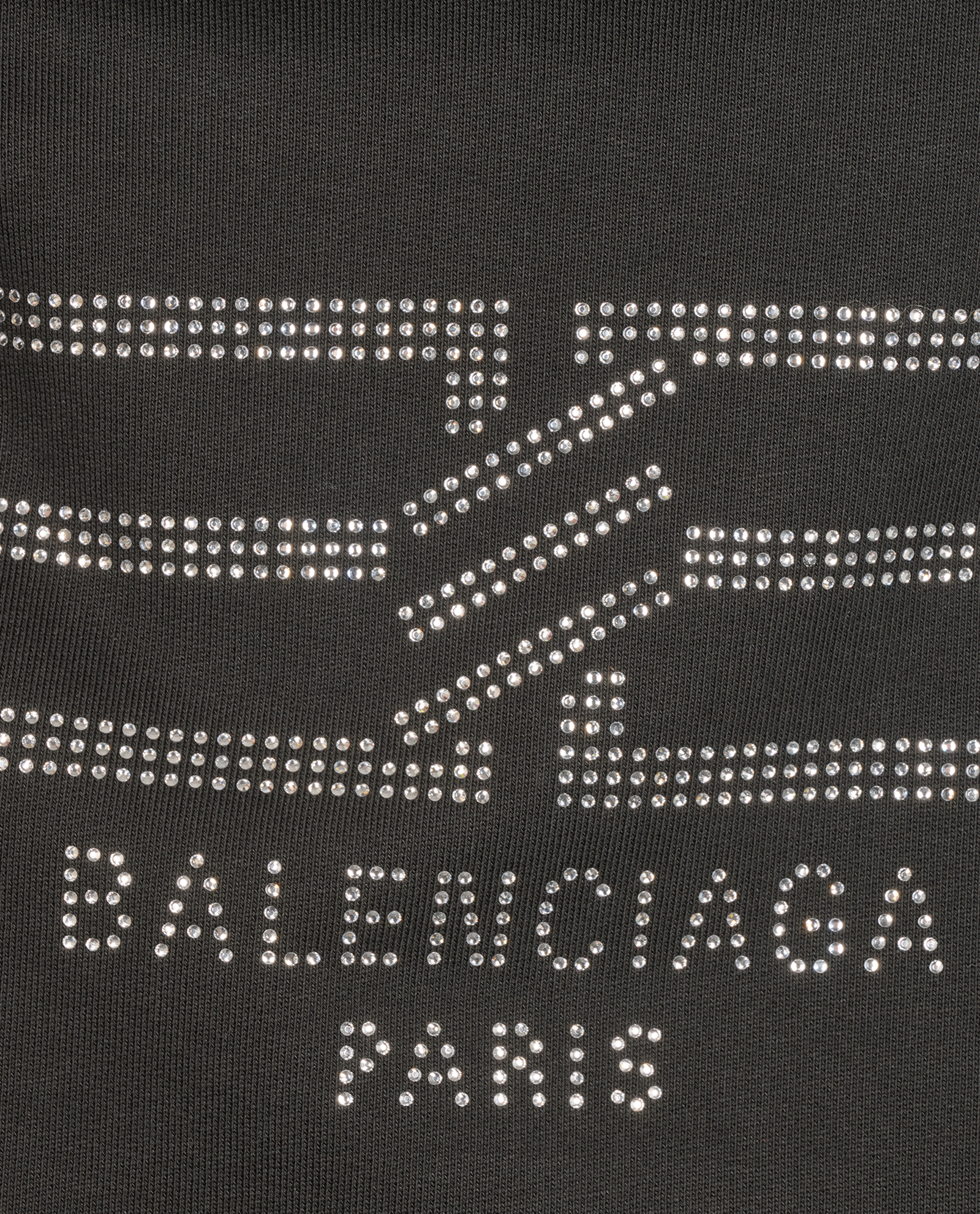 Balenciaga Embellished Logo Hoodie, &pound;180, Clothing, Black, Cotton, Other view