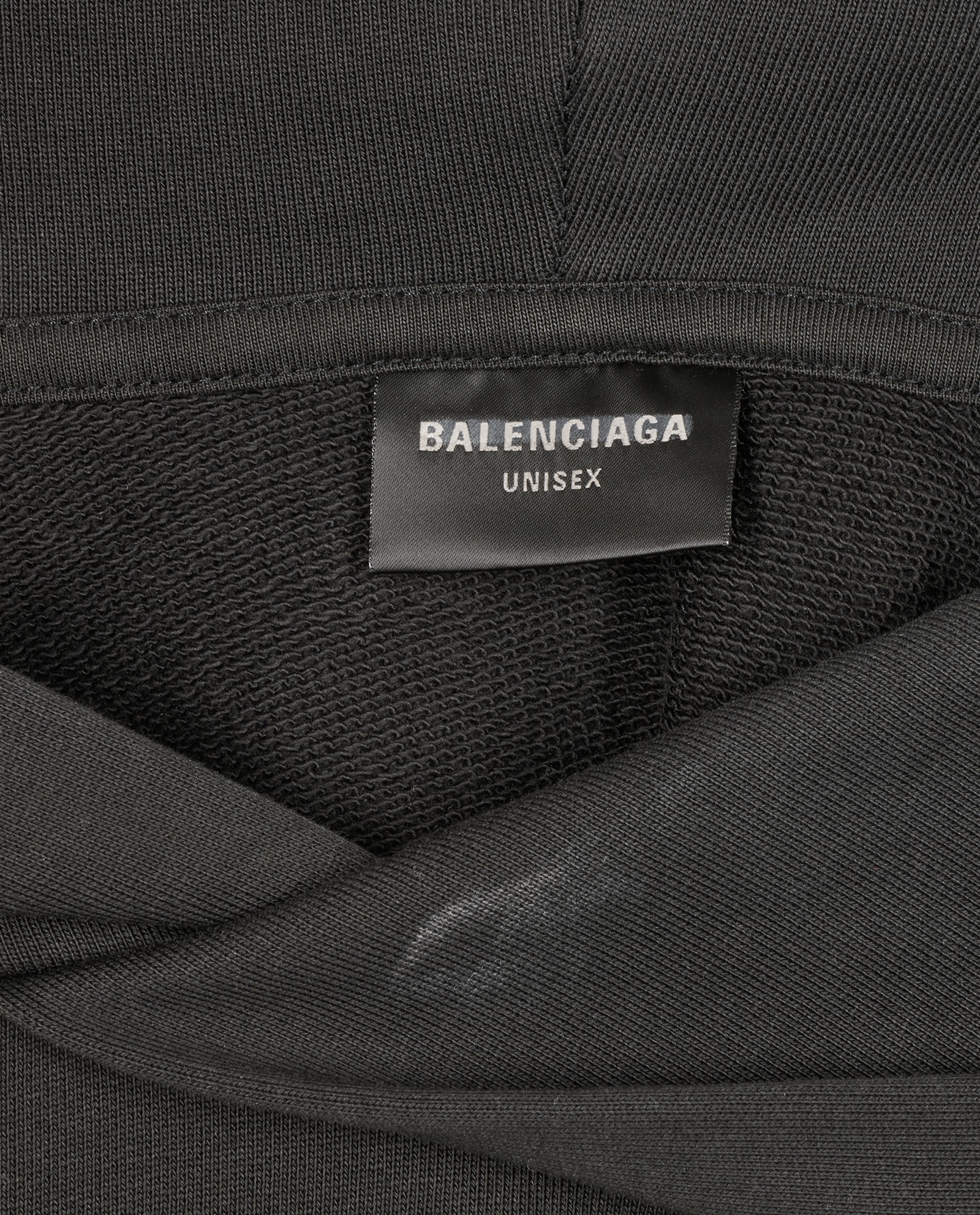 Balenciaga Embellished Logo Hoodie, &pound;180, Clothing, Black, Cotton, Other view