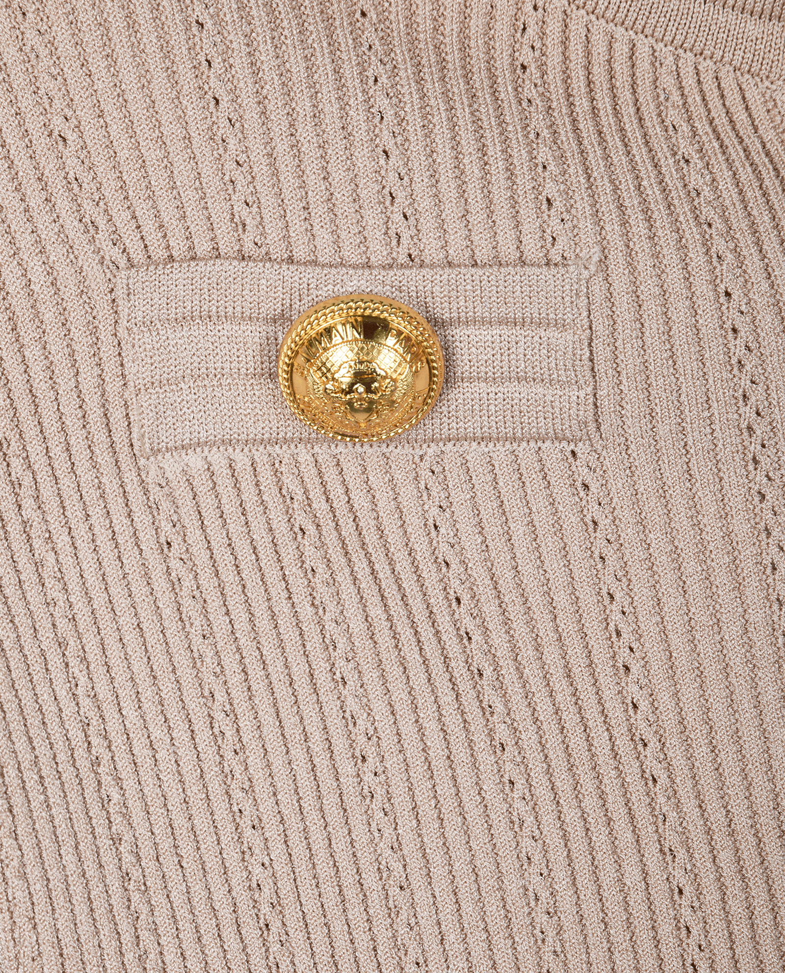 Balmain Buttons Cardigan, &pound;550, Clothing, Beige, Viscose, Other view