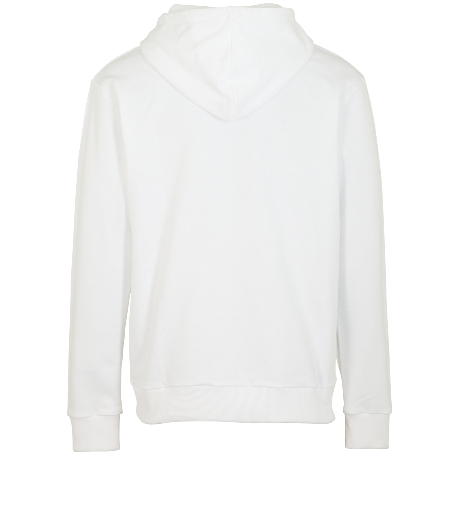 Balmain Logo Hoodie, &pound;250, Clothing, White, Cotton, Back view