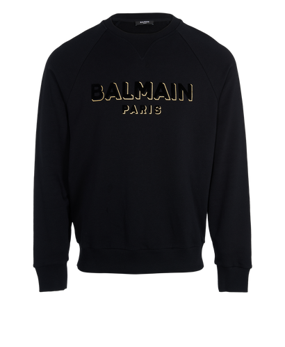 Balmain Logo Crew Sweatshirt, front view
