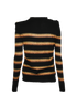 Balmain Metallic Effect Striped Jumper, back view