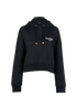Balmain Logo Cropped Hoodie, front view